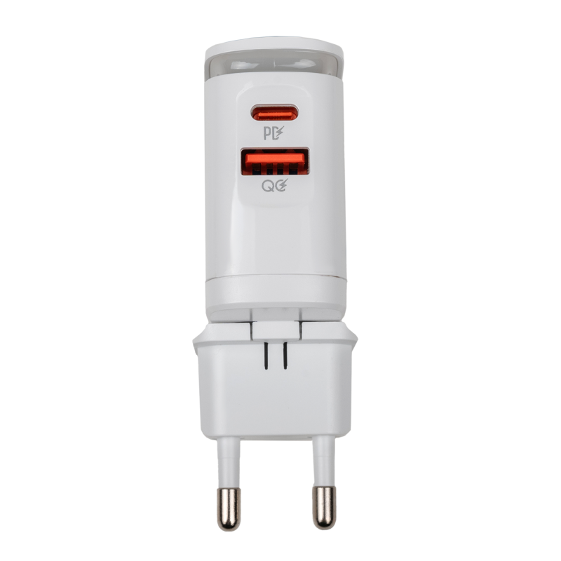 Зарядка для телефона LP 25W (Type-C+USB) QC3.0 PD + кабель (Type-C to Type-C) 25WCH