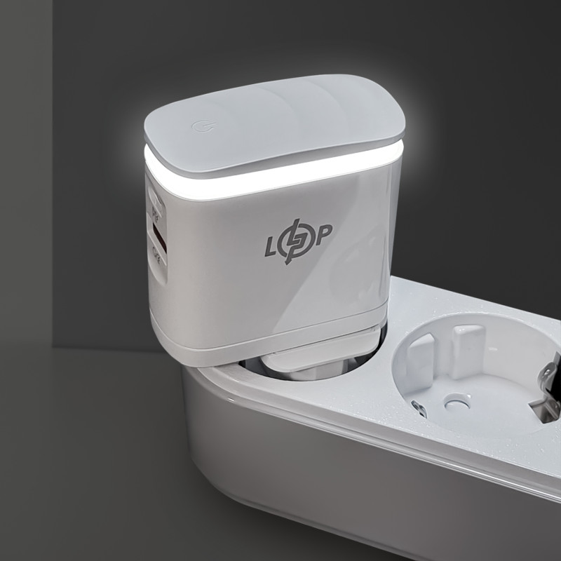 Зарядка для телефона LP 25W (Type-C+USB) QC3.0 PD + кабель (Type-C to Type-C) 25WCH