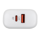 Зарядка для телефону LP 45W (Type-C+USB) QC + кабель (Type-C to Type-C) 45WCH