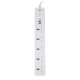 Мережевий фільтр (подовжувач) LP (5x220V-2500W, 1xUSB-38W/PD/QC3.0, 1xType-C 20W, 1xUSB 18W)