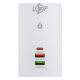 Мережевий фільтр (подовжувач) LP (5x220V-2500W, 1xUSB-38W/PD/QC3.0, 1xType-C 20W, 1xUSB 18W)
