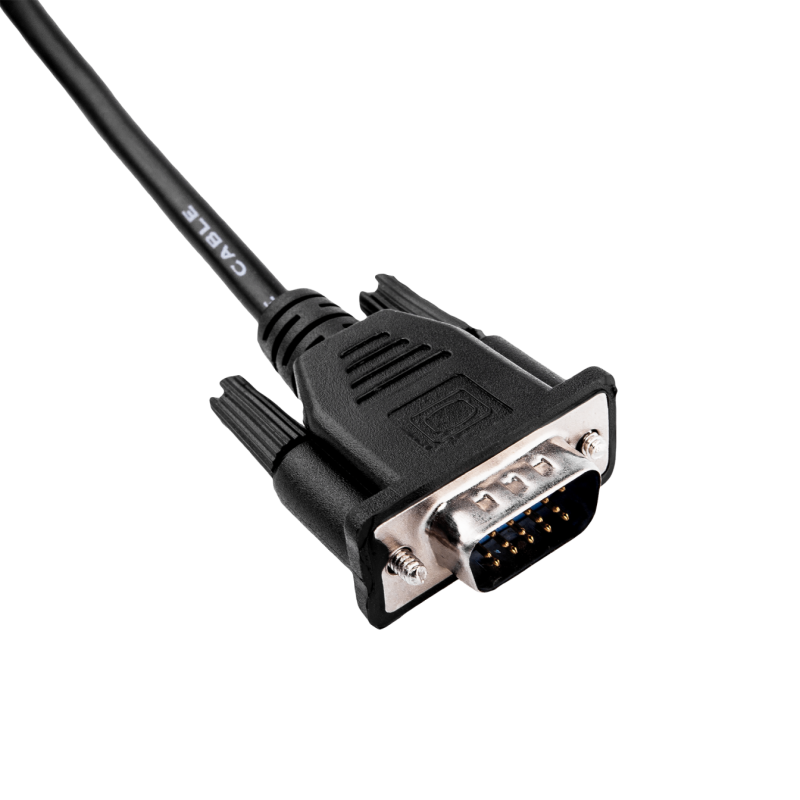Кабель VGA-3.0BK 3 м чорний (з двома феритовими кільцями)