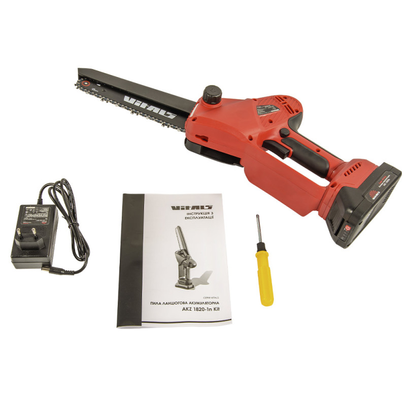 Пила ланцюгова акумуляторна Vitals AKZ 1820-1n Kit