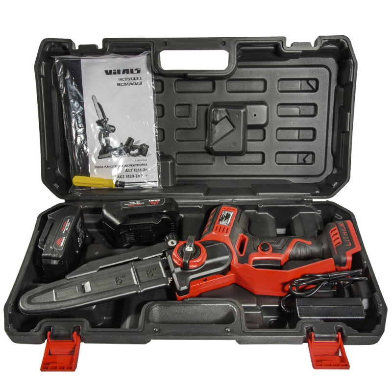 Пила ланцюгова акумуляторна Vitals AKZ 1820-2n Kit+