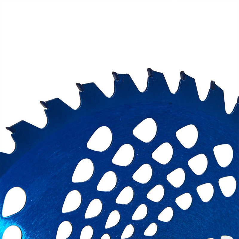 Ніж до мотокоси 40 зуб. (нерж.сталь) з гальванічним покриттям уп. Vitals Синій