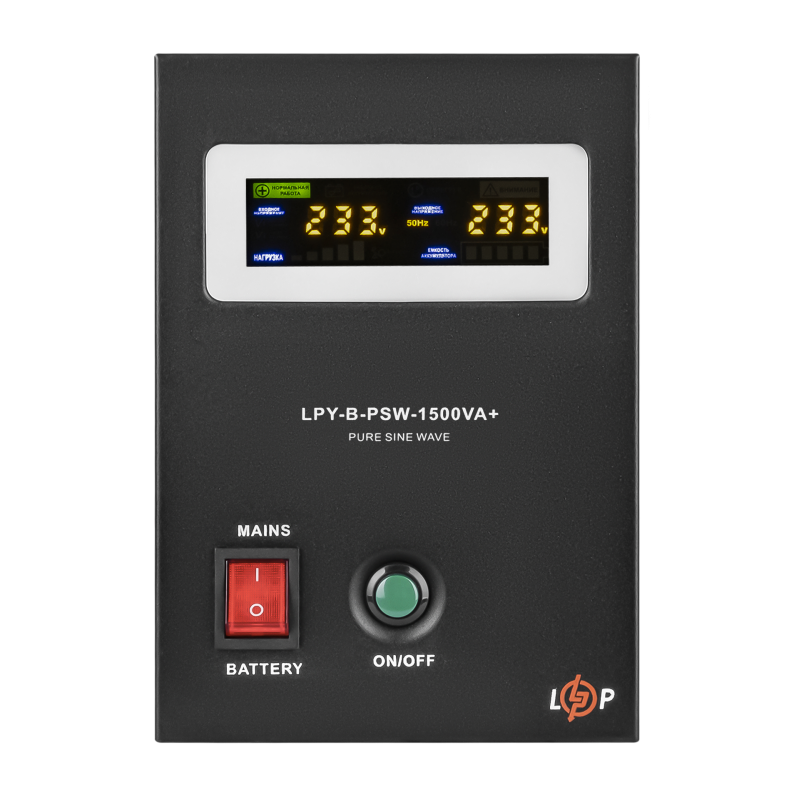 Комплект резервного живлення LP (LogicPower) ДБЖ + гелева батарея (UPS B1500 + АКБ GL 2400Wh)