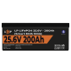 Акумулятор LP LiFePO4 24V (25,6V) - 200 Ah (5120Wh) (Smart BMS 100А) з BT пластик
