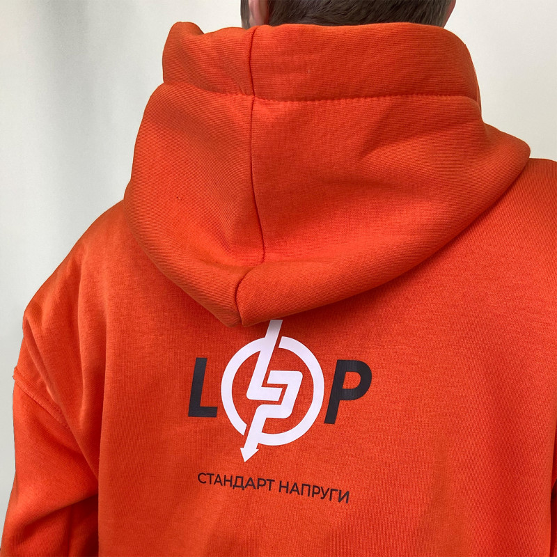 Батник LP оранж без змійки (р. XL)