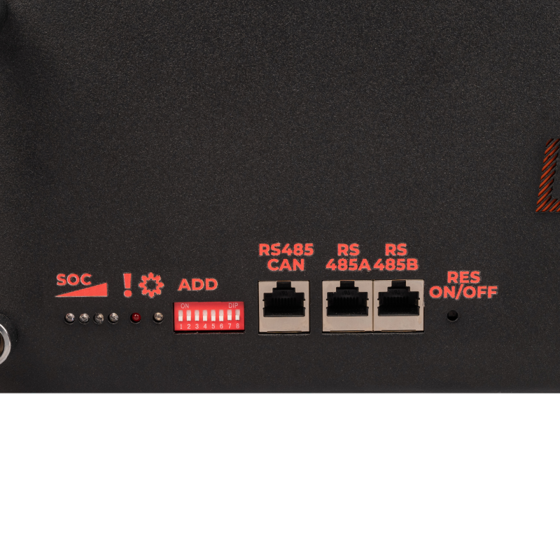 Акумулятор LP LiFePO4 51,2V - 100 Ah (5120Wh) (BMS SP 100A/50А) RM RS485/CAN LCD BL