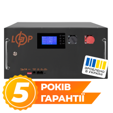 Акумулятор LP LiFePO4 51,2V - 230 Ah (11776Wh) (BMS SP 200A/100А) RM RS485/CAN LCD BL