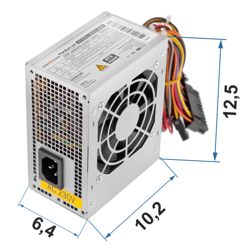 БВ Комп'ютерний блок живлення LP-MICRO-ITX-400-8-2SATA