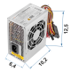 БВ Комп'ютерний блок живлення LP-MICRO-ITX-400-8-2SATA