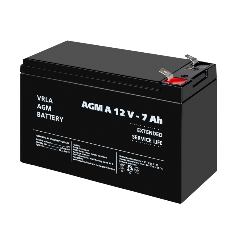 Акумулятор для сигналізації AGM А 12V - 7 Ah
