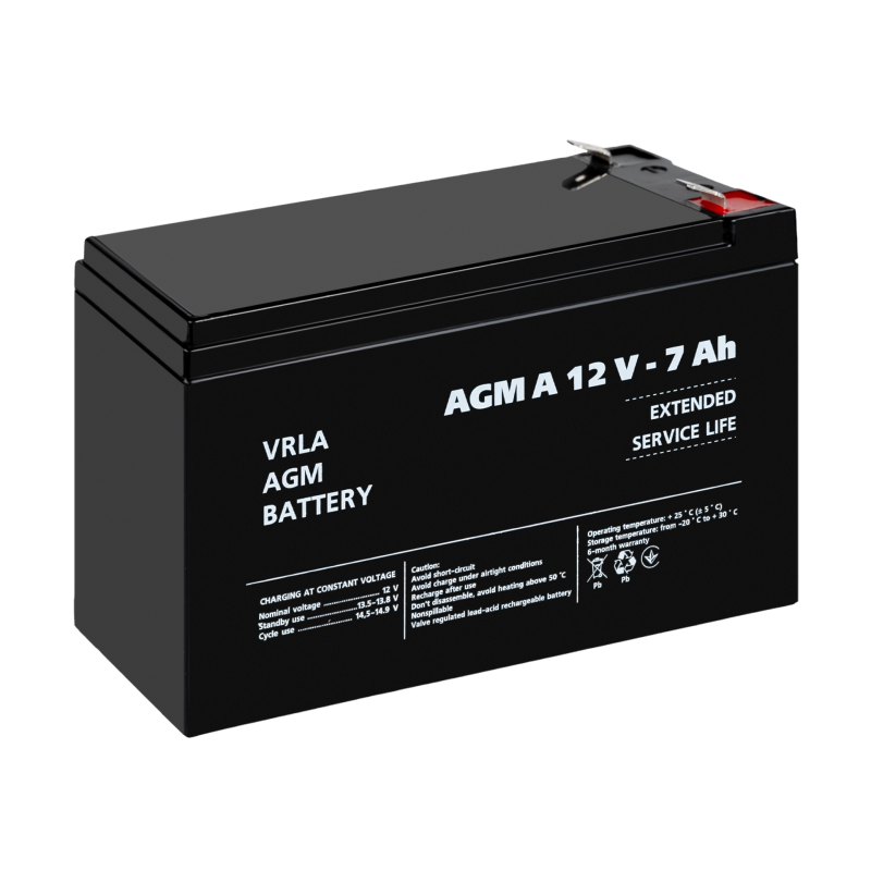 Акумулятор для сигналізації AGM А 12V - 7 Ah