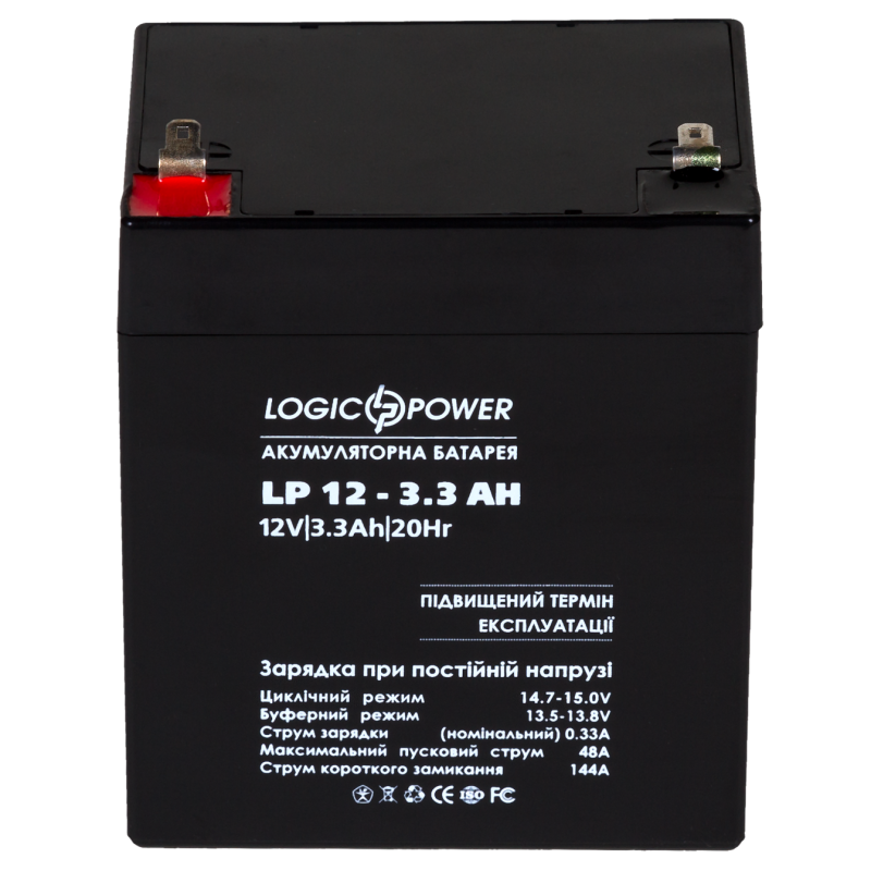 Акумулятор AGM LP 12V - 3.3 Ah Silver