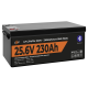 Акумулятор LP LiFePO4 25,6V - 230 Ah (5888Wh) (Smart BMS 150А) з BT пластик