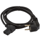 Кабель живлення 220V LP CEE 7/4 C13 - 1.2 м 3x0.5 мм2 (прямой угол)