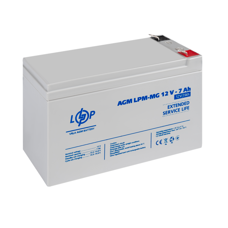 Акумулятор мультигелевий LPM-MG 12V - 7 Ah