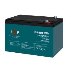 Тяговий свинцево-кислотний AGM акумулятор LP 6-DZM-12 Ah - под Болт М5