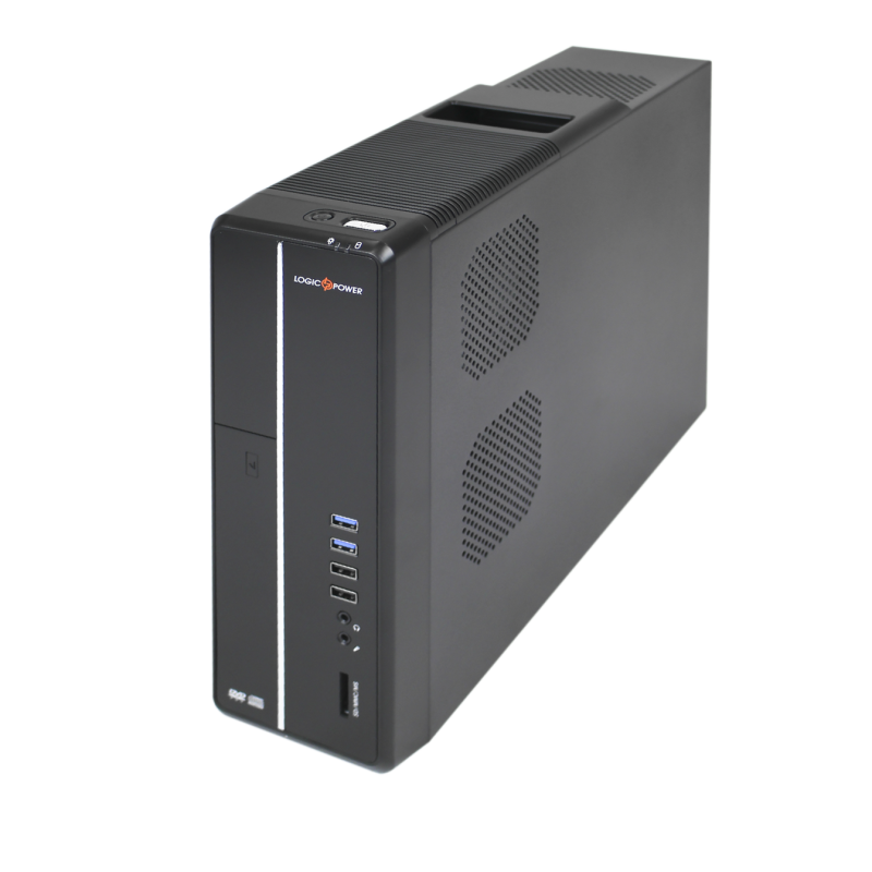 Корпус LP S602 BS 400W Slim 2хUSB 2.0