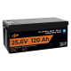 Акумулятор LP LiFePO4 25,6V - 120 Ah (3072Wh) (Smart BMS 100А) з BT пластик для ДБЖ