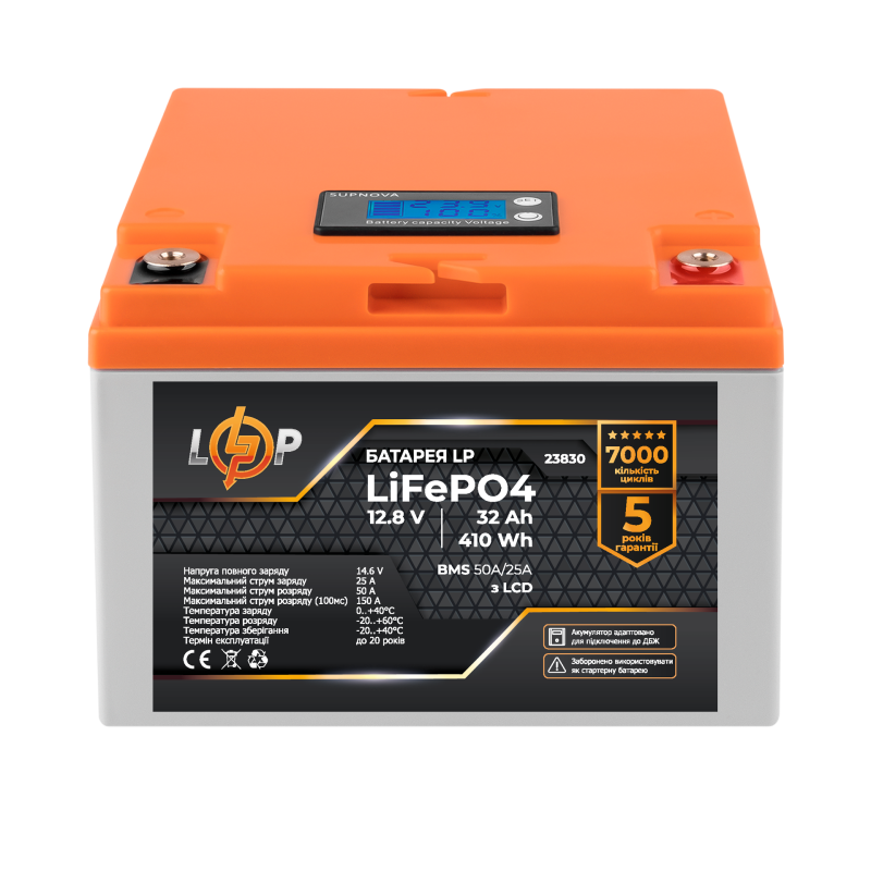 Комплект резервного живлення LP (LogicPower) ДБЖ + літієва (LiFePO4) батарея (UPS В500+ АКБ LiFePO4 410W)