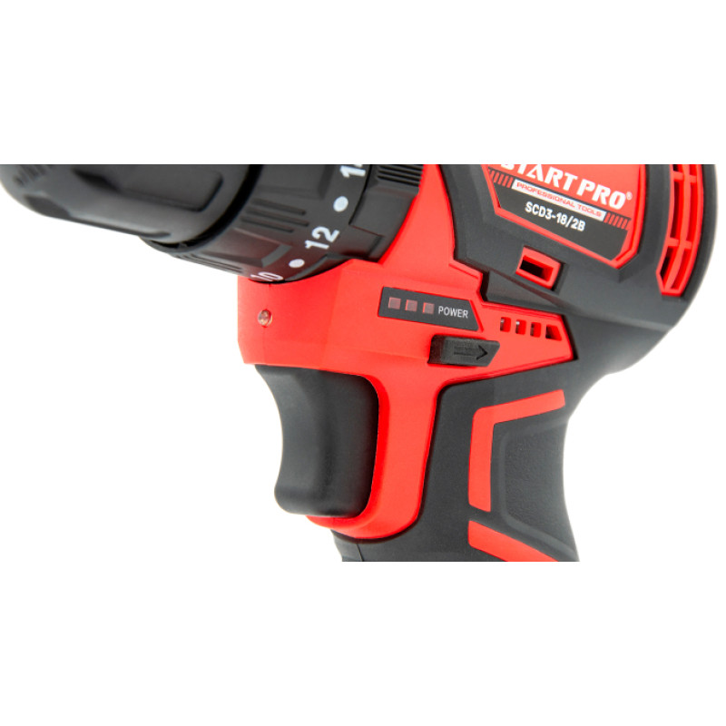 Шуруповерт акумуляторний START PRO SCD3-18/2B BRUSHLESS