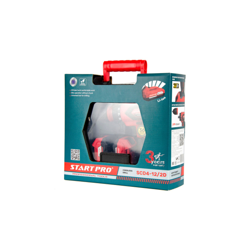Шуруповерт акумуляторний Start Pro SCD4-12/2DFR