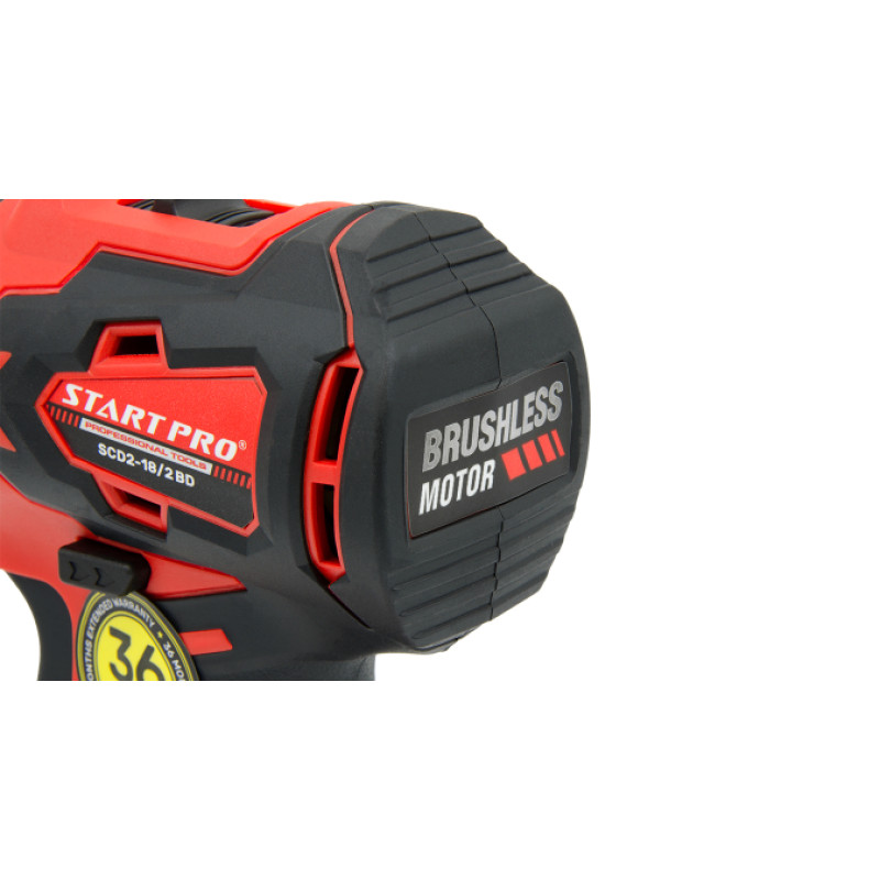 Шуруповерт акумуляторний START PRO SCD2-18/2BD BRUSHLESS