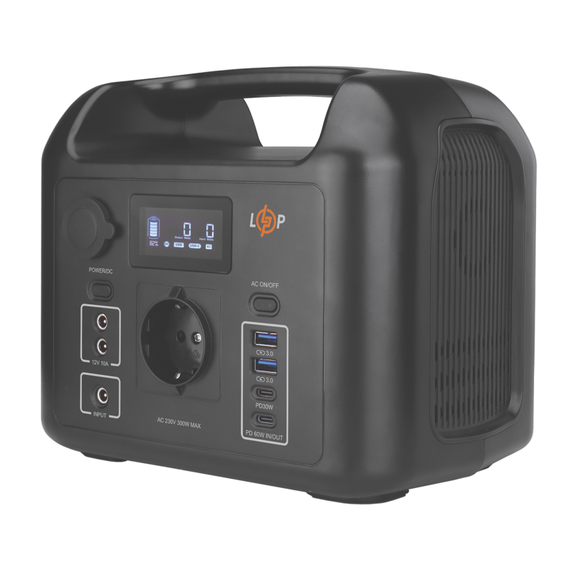 Багатофункціональна портативна зарядна станція LP CHARGER 300 (300W, 320Wh)