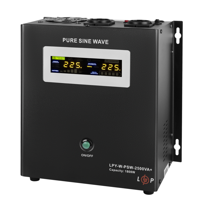 ДБЖ з правильною синусоїдою 24V LPY-W-PSW-2500VA+(1800Вт)10A/20A