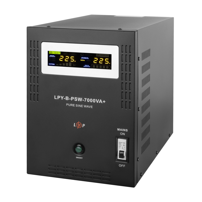 ДБЖ з правильною синусоїдою 48V LPY-B-PSW-7000VA+(5000Вт)10A/20A