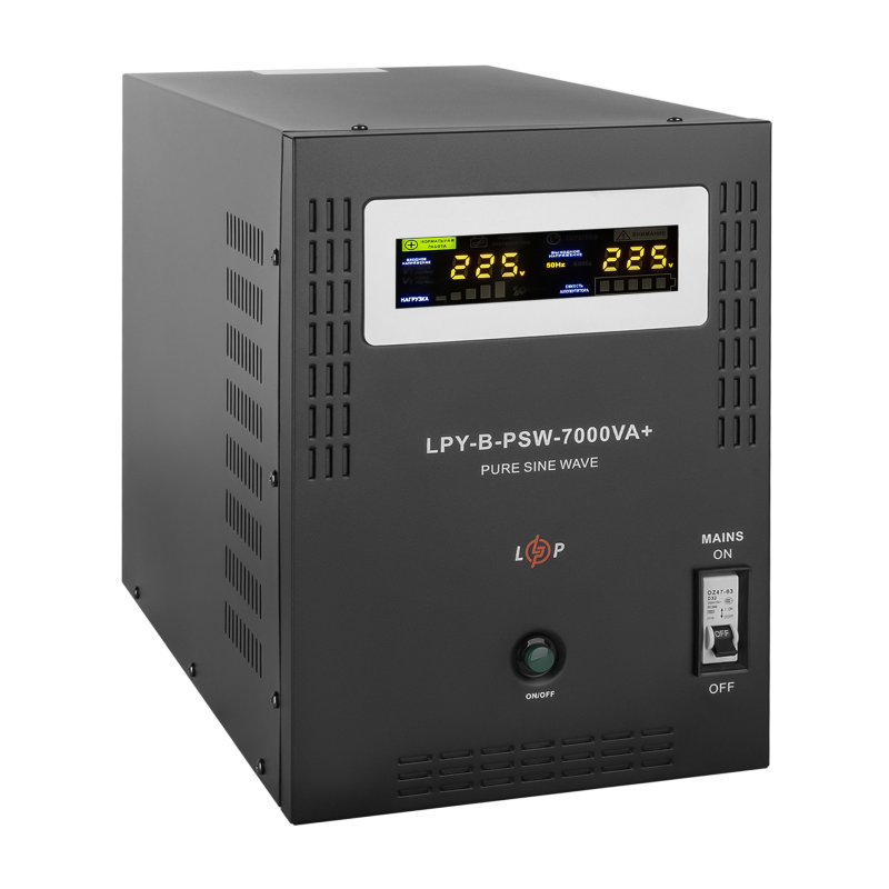 ДБЖ з правильною синусоїдою 48V LPY-B-PSW-7000VA+(5000Вт)10A/20A